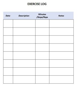 exercise log