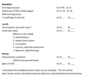 GI Testing Sheet