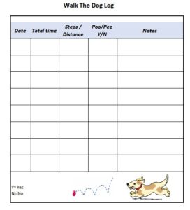walk the dog log